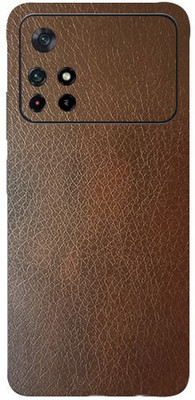 AsSkin Poco M4 Pro, poco m4 pro, poco m4 pro Mobile Skin(Ultra Super Brown Leather Skin With High Matte Finish..0786)