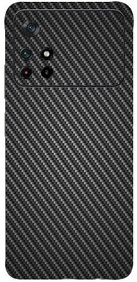Jeeva Creation Poco M4 Pro Mobile Skin(Ultra Super Black Carbon Fiber Skin With High Matte Finish.)