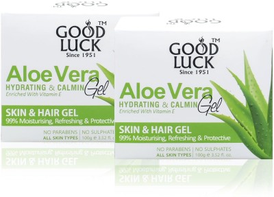 Goodluck Aloe Vera Moisturizing Massage Gel 100gm Pack of 2(200 ml)