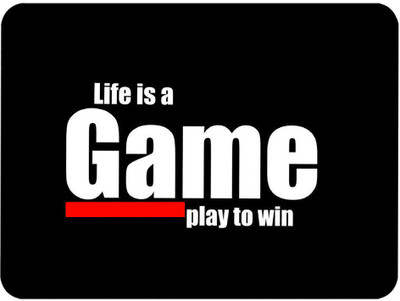 RAWAT TRADERS Life Is a Game Play To Win Mouse Pad FKMP001011 Mousepad(Multicolor)