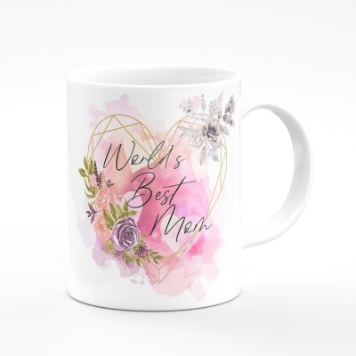 THE CLICK INDIA World Best mom Printed Mother day Gifts /Birthday Gifts For Mummy/Mom/Mother/maa Ceramic Coffee Mug(330 ml)