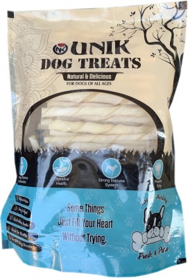 Unik Dog Food _ Rawhide Calcium Twisted Chew Sticks _ 900g Meat 0.9 kg Dry Young, Adult Dog Food