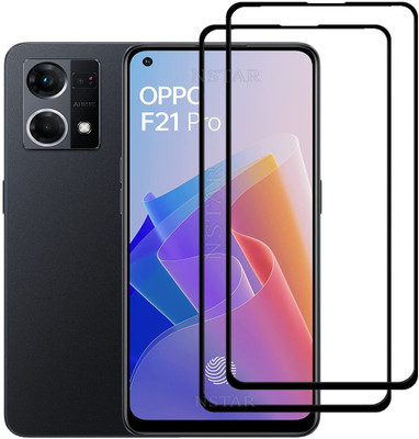 NSTAR Edge To Edge Tempered Glass for OPPO F21 Pro(Pack of 2)