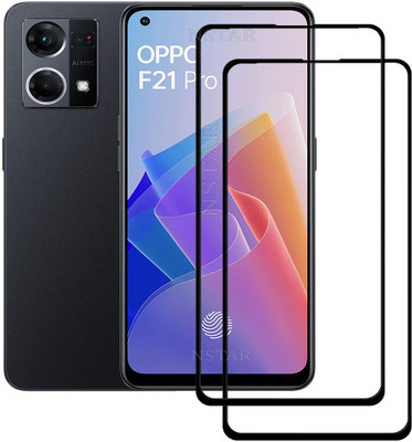 NSTAR Edge To Edge Tempered Glass for OPPO F21 Pro(Pack of 2)