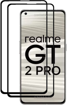 SNMART Edge To Edge Tempered Glass for Realme GT 2 Pro(Pack of 2)