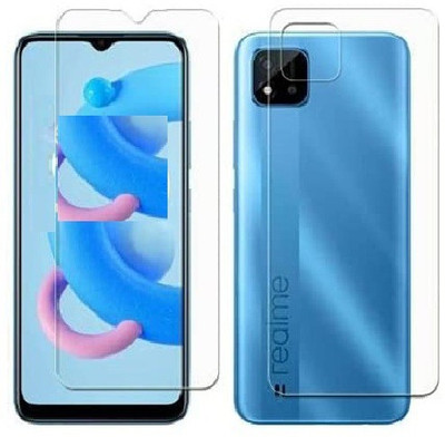 ELEF Front and Back Tempered Glass for Realme Narzo 50i Front And Back Crystal Clear Scrren Protector Tempered Glass(Pack of 1)