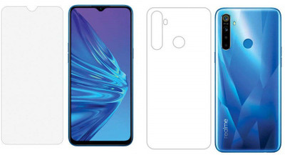 ELEF Front and Back Tempered Glass for Realme 5 pro Front And Back Crystal Clear Scrren Protector Tempered Glass(Pack of 1)