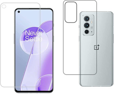 ELEF Front and Back Tempered Glass for OnePlus 9RT 5G Front And Back Crystal Clear Scrren Protector Tempered Glass(Pack of 1)