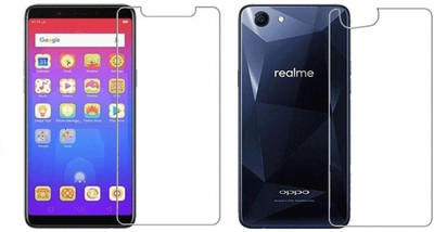 ELEF Front and Back Tempered Glass for Realme 1 Front Transparent Tempered Glass and Back Flexible Guard (Trink)(Pack of 1)