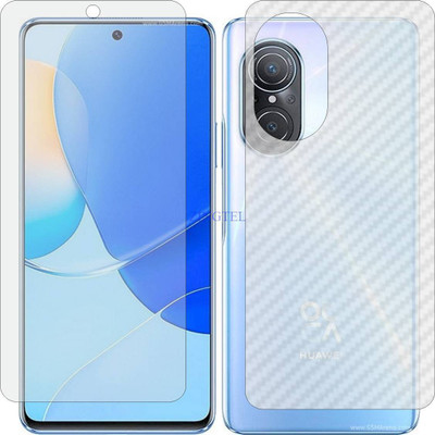 ZINGTEL Front and Back Tempered Glass for HUAWEI HONOR NOVA 9 SE (Front Matte Finish & Back 3d Carbon Fiber)(Pack of 2)