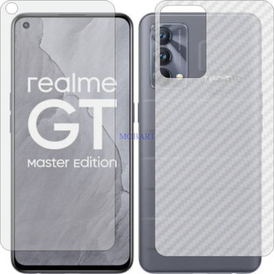 MOBART Front and Back Tempered Glass for REALME GT MASTER EDITION RMX3360 (Front Matte Finish & Back 3d Carbon Fiber)(Pack of 2)
