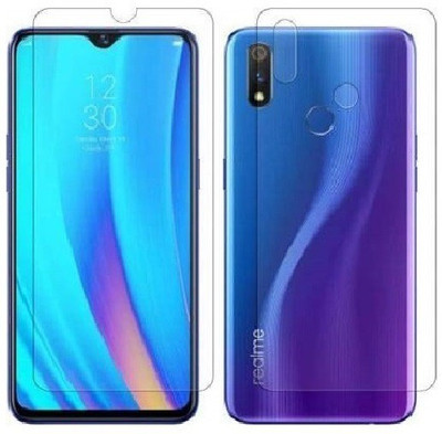 ELEF Front and Back Tempered Glass for Realme 3 pro Front And Back Crystal Clear Scrren Protector Tempered Glass(Pack of 1)