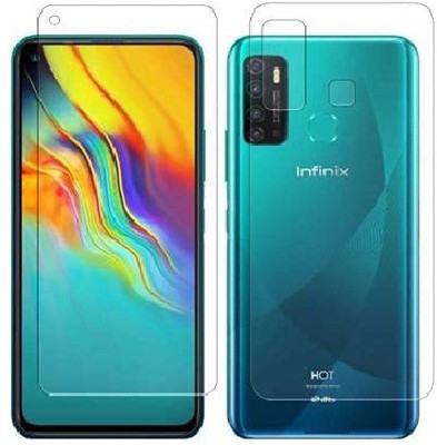ELEF Front and Back Tempered Glass for Infinix Hot 9 Pro Front And Back Crystal Clear Scrren Protector Tempered Glass(Pack of 1)
