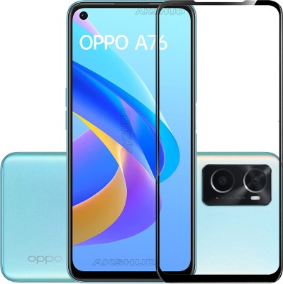 AKSHUD Tempered Glass Guard for OPPO A76 5G(Pack of 1)