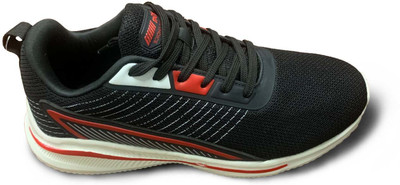action AM 883 Running Shoes For Men(Black, Red , 6)
