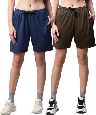 VIMAL JONNEY Solid Women Multicolor Sports Shorts