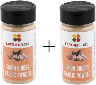 Earthen Eats Onion Ginger Garlic Powder x 2 | 70 gms + 70 gms | Fresh & Pure(2 x 70 g)
