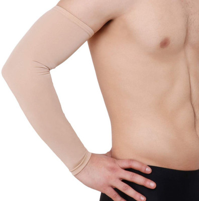 Callun Cotton Arm Sleeve For Men & Women(Free, Beige)