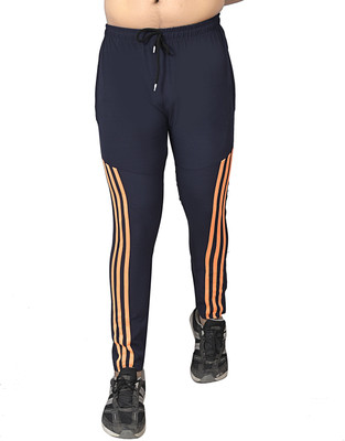SOVIAN Striped Men Dark Blue Track Pants