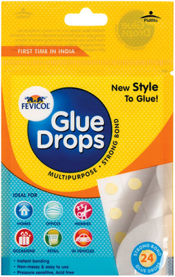 FEVICOL Glue Dot(Set of 24, Transparent)