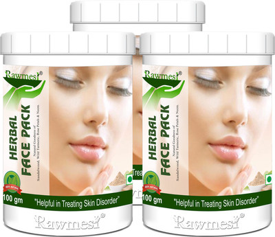 Rawmest Ayurvedic Natural Face Pack For Skin Whitening(Pack of 3, 300 g)