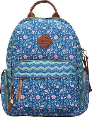 chumbak Vacay Floral Backpack Teal 13 L Backpack Price History