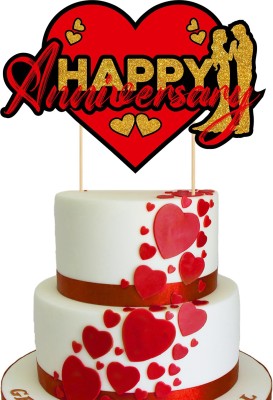 ZYOZI Cake Topper(Red Pack of 1)