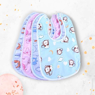 My New Born Water Resistant-Premium Super Soft Cotton Daily Use bibs-Multi(Multicolor)