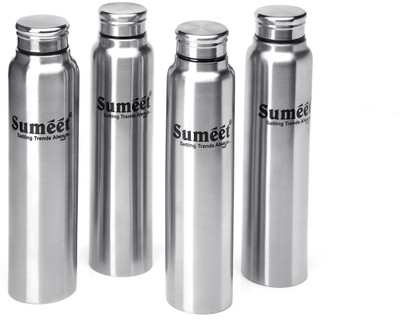 Sumeet 550 ml Steel Bottle(Pack of 4, Steel/Chrome)