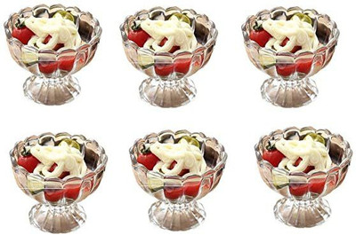 SREEJI Plastic Dessert Bowl(Pack of 6, Clear) deal from flipkart
