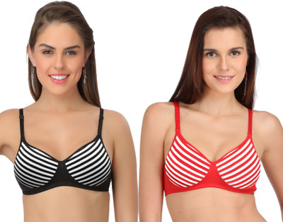 Selfcare Women T-Shirt Lightly Padded Bra(Multicolor)