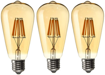 Energia 4 W Basic Standard E27 LED Bulb(Gold, Pack of 3)