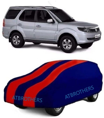 ATBROTHERS Car Cover For Tata Safari VTT EX (Without Mirror Pockets)(Blue, Red)
