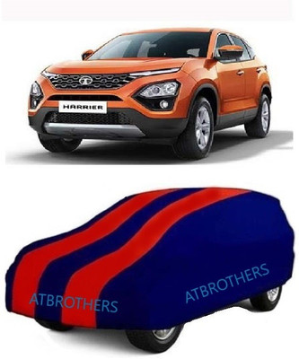 ATBROTHERS Car Cover For Tata Harrier XZ Plus Dual Tone Diesel (Without Mirror Pockets)(Blue, Red)