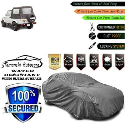 Tamanchi Autocare Car Cover For Maruti Suzuki Gypsy King Hard Top MPI(Grey)