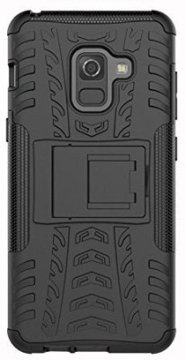 DropFit Back Cover for Samsung Galaxy A8 Plus(Black, Rugged Armor, Pack of: 1)