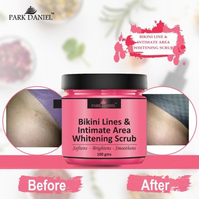 PARK DANIEL Bikini Lines & Intimate Area Skin Whitening Scrub Pack of 2 of 100 gm(200 gms) Scrub(200 g)