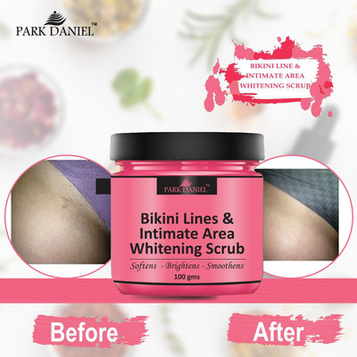 PARK DANIEL Bikini Lines & Intimate Area Skin Whitening Scrub Pack of 4 of 100 gm Scrub(400 g)