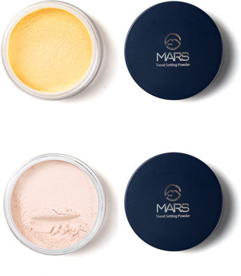 MARS Trend Setting Ultra Fine Brightening Matte Loose Powder Compact(Banana+Brightening, 24 g)