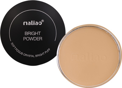 MALIO right compact powder Soft focus crystal bright puff Compact(Beige, 20 g)