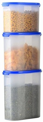 Analog Kitchenware Polypropylene Grocery Container  - 1500 ml, 2000 ml, 2500 ml(Pack of 3, Blue)