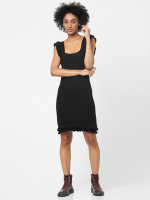 ONLY Women Bodycon Black Mini/Short Dress