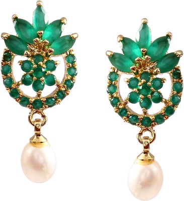 Amarlok Pearls Latest Design Fancy Oval Shape Party Wear Jewellery Drop Earring Pearl Alloy Drops & Danglers