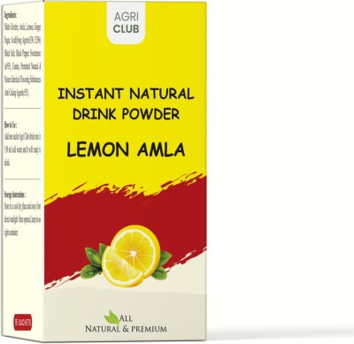 AGRI CLUB Instant Lemon Amla Drink Powder 15 Sachets (each 15 gm) Nutrition Drink(15 Sachets, Lemon, Amla Flavored)