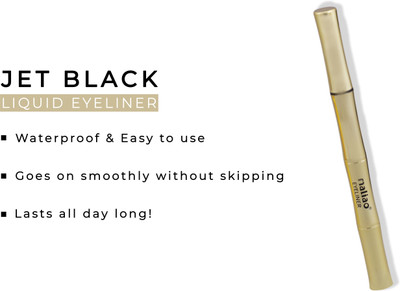 maliao WATERPROOF LINE DESIGNER LONG LASTING LIQUID EYELINER Black 8 ml(Black)