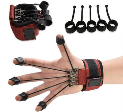 Quinergys Finger Gripper Strength Trainer Extensor Exerciser Finger Resistance Band-M1 Hand Grip/Fitness Grip