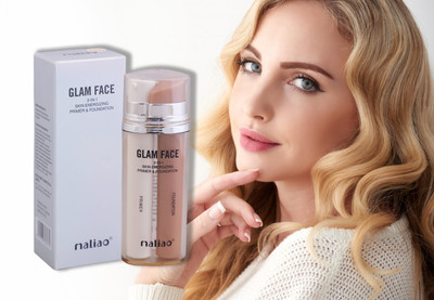 maliao 2 in 1 Glam Face Skin Energizing Long Lasting Primer& Cream Foundation 30g Foundation(multicolor, 30 ml)
