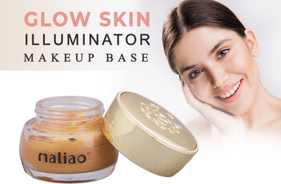 maliao GLOW SKIN ILLUMINATOR AND HIGHLIGHTER MAKEUP BASE FOR ALL PARTY MAKEUP GOLD Highlighter(Gold)