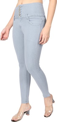 BOTUMQUTE Skinny Women Grey Jeans