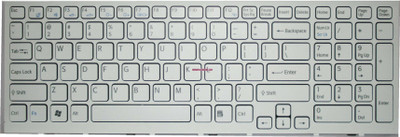 TECHCLONE Laptop Keyboard Replacement VPC-EB Internal Laptop-size Laptop Keyboard Compatible with Desktop, Laptop, Mac(White)